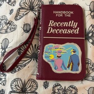 Hot Topic Maroon Handbook Clutch